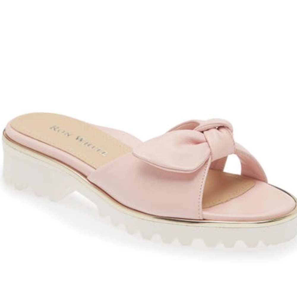 Ron White NEW Size 42 Chrissie Slide Sandal in blush pink